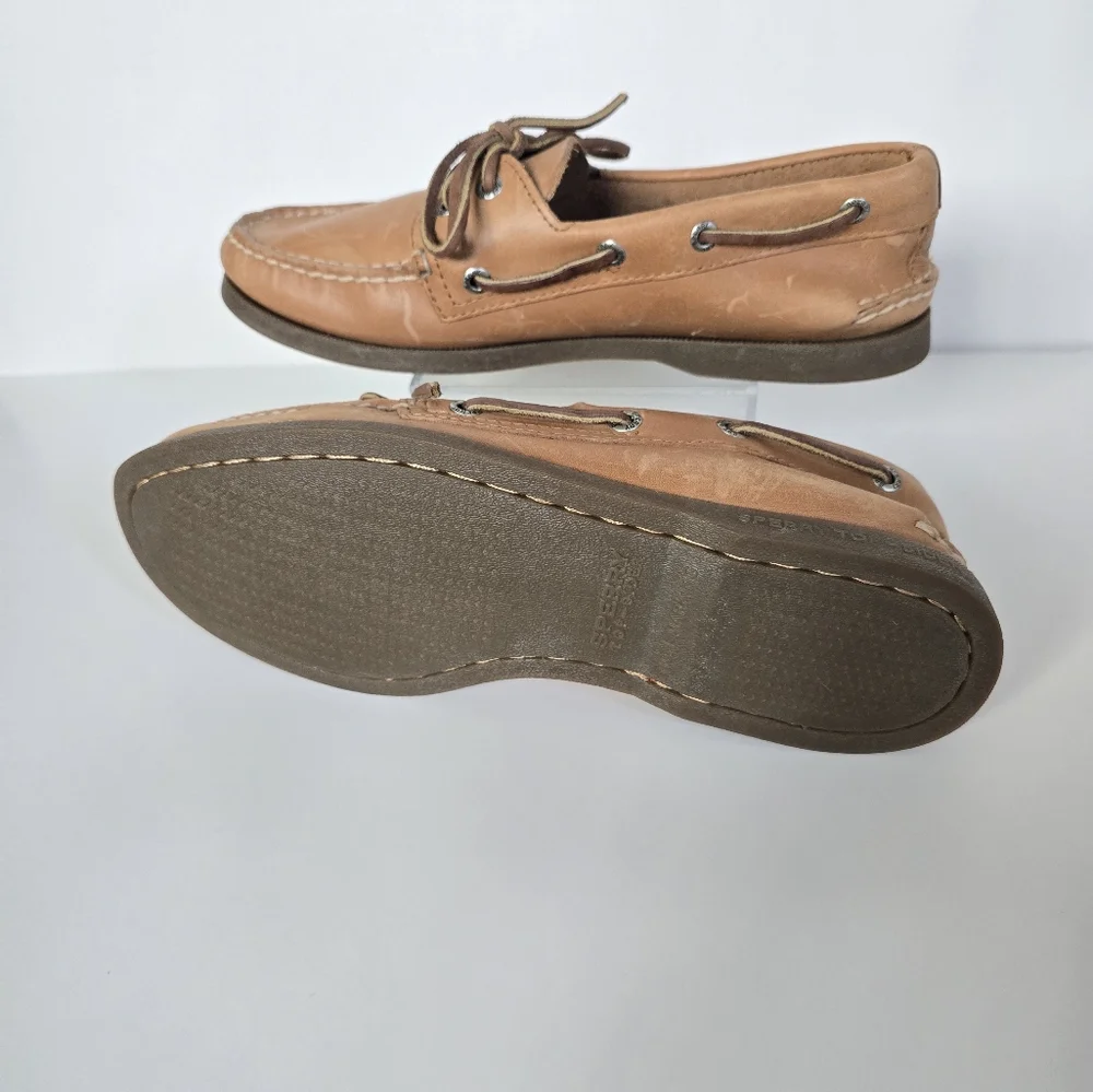 Sperry Top-Sider Men's Sahara Boat Shoe, Size 7M - Brown